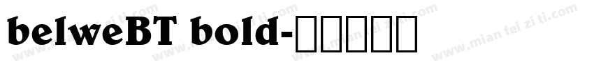 belweBT bold字体转换